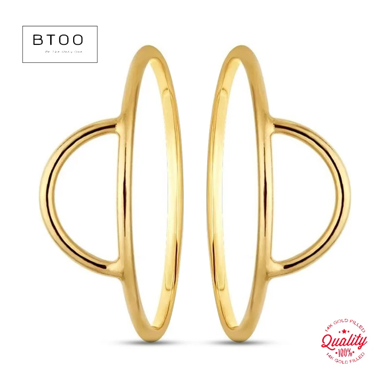 

14K Gold Filled 5mm Single Arch Ring Boho Minimalist Knuckle Ring Gold Jewelry Anillos Mujer Gold Accessories Rings for Women