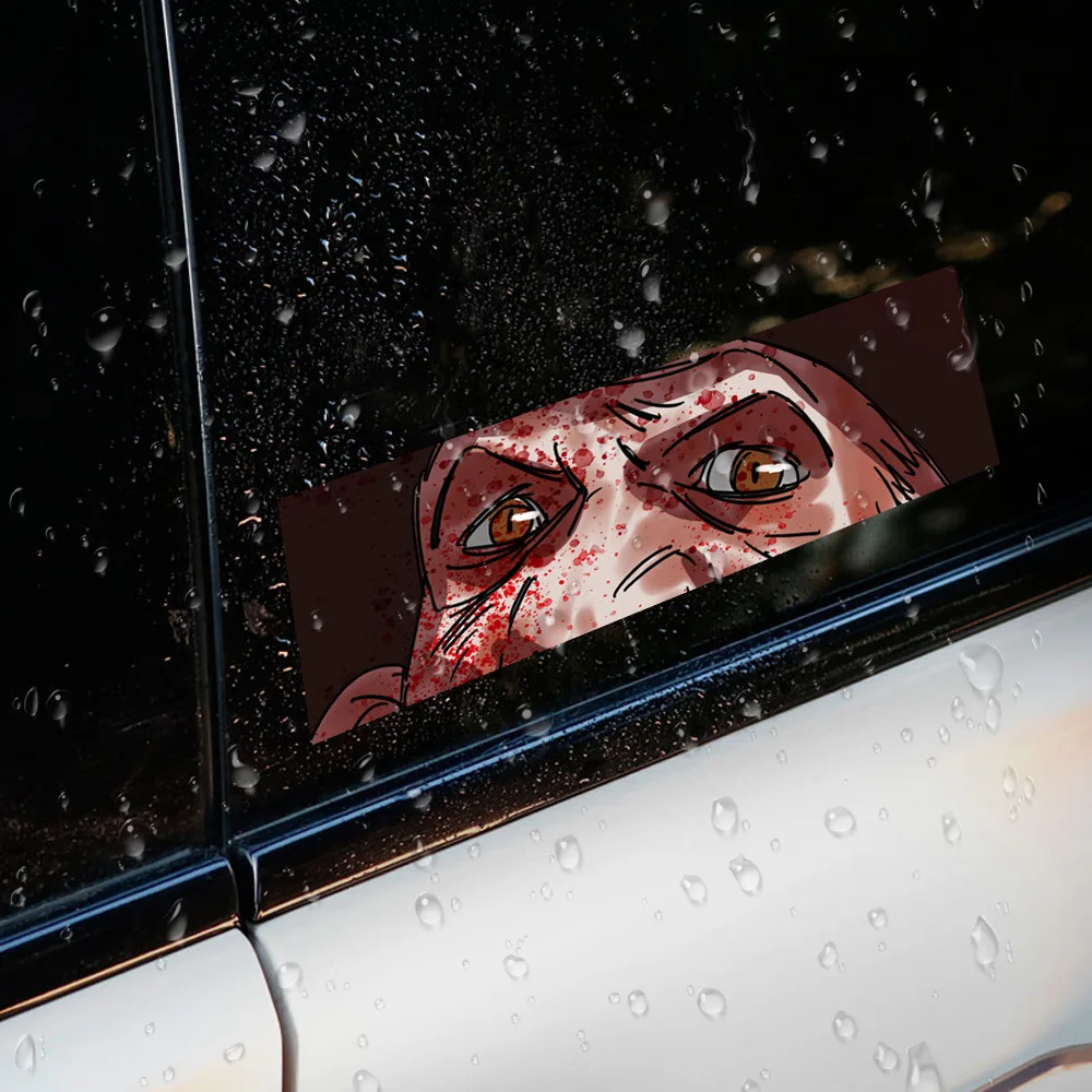 

Scary Googly Eyes Stickers, Anti-Scratch Protective Vinyl Decals for Bike Horror Prank Decoration, Adhesive Goggle Eye Ornaments