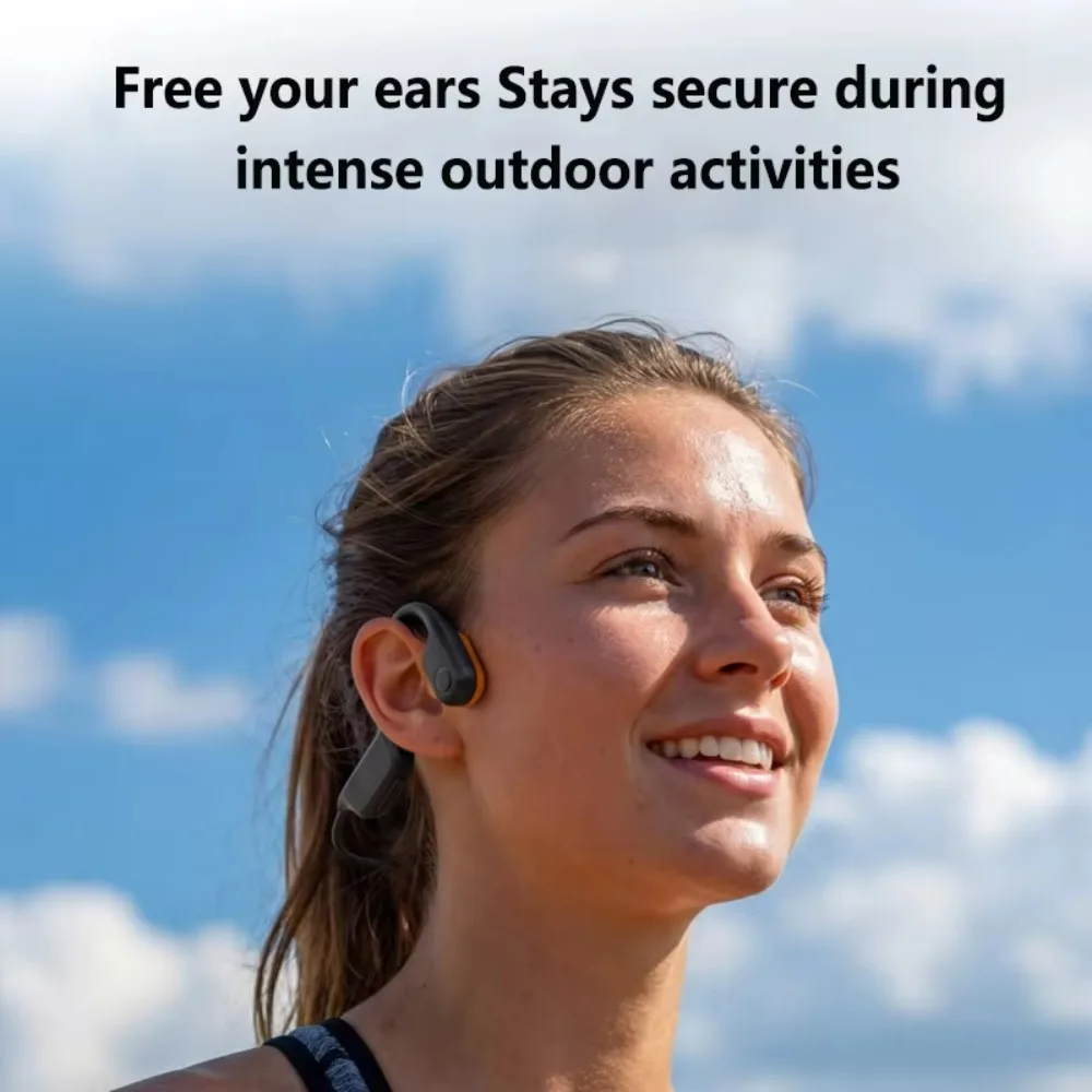 QCY Bone Conduction Bluetooth Noise Reduction Waterproof Earphones Open Type Ultra Long Endurance Card Insertion Run Swimming
