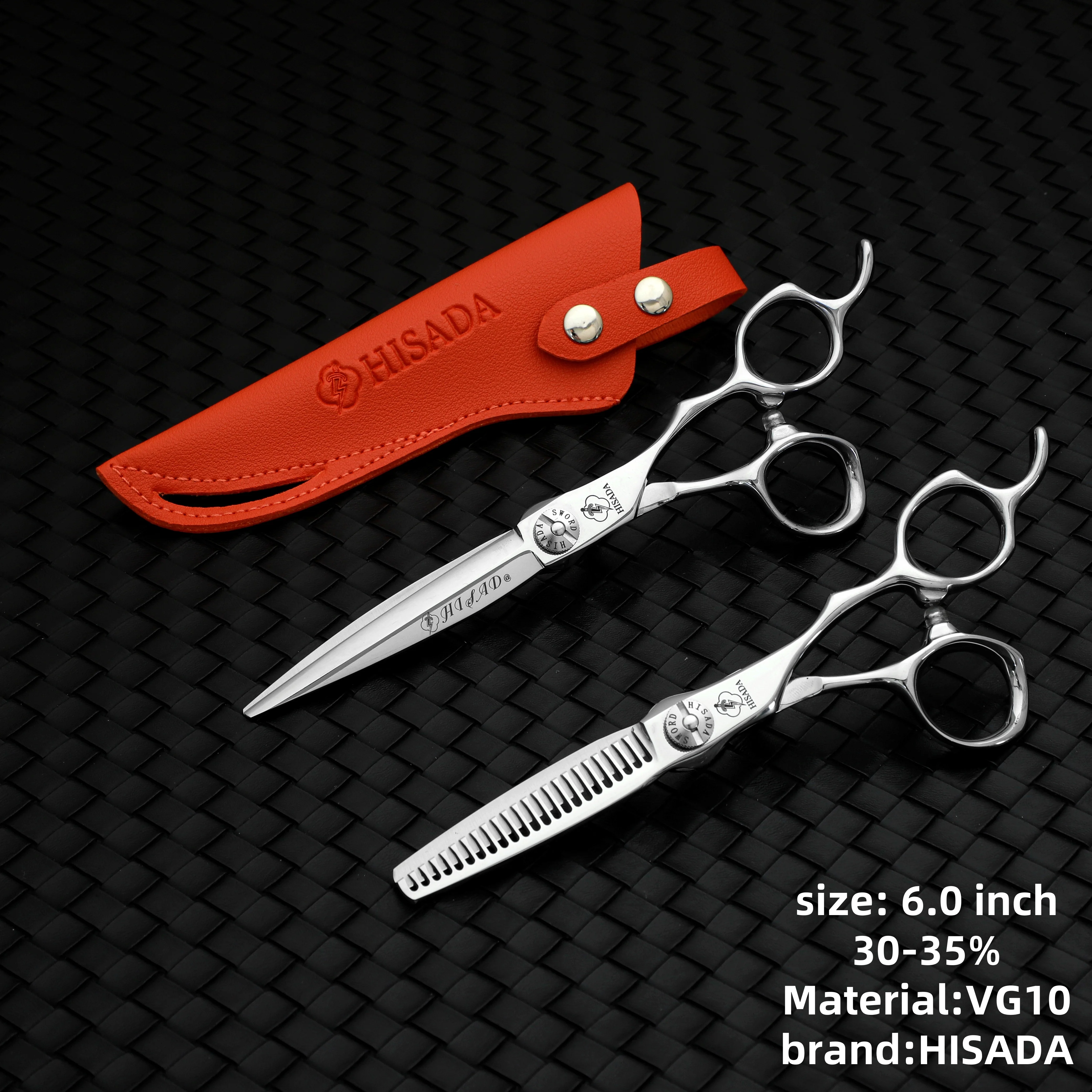 HISADA kappersschaar  professionele kappersschaar 6,0 inch schaar VG10 materiaal professionele kappersschaar