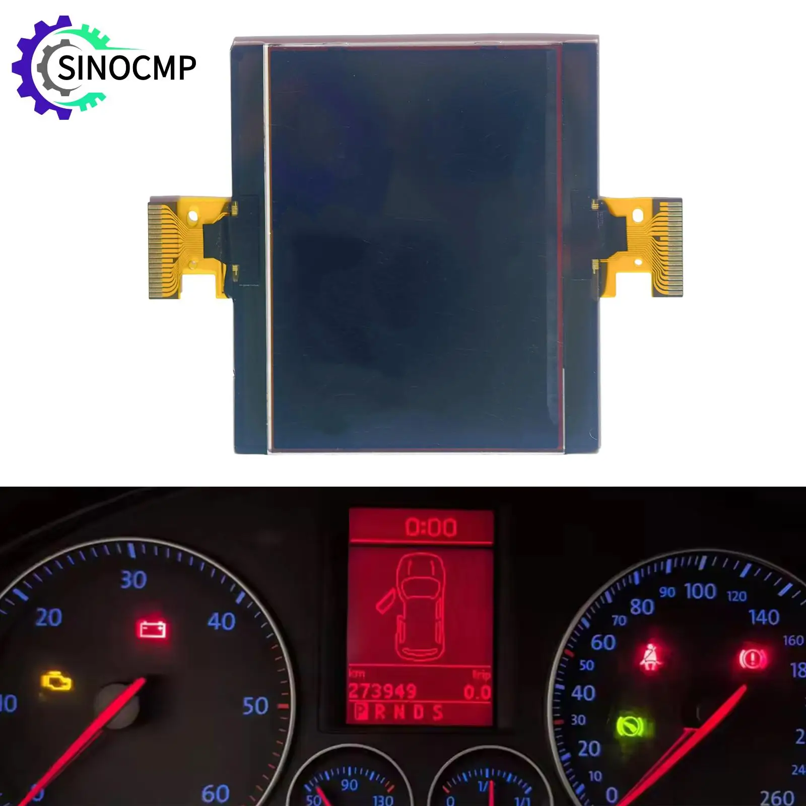 Image of Instrumentencluster-Anzeigebildschirm für VW Passat 3C Jetta Golf V GTi 1K Touran 1T Skoda Octavia 2005-2010 Armaturenbrett LCD-Display