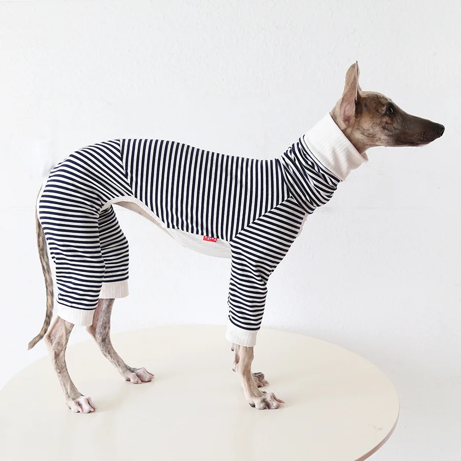 

Mutihome Nordic Pet Accessories Stripe Four-pillar Sleepwear Italian Little Littipet Hound Pet Clothing Dog Supplies Dog Clothes