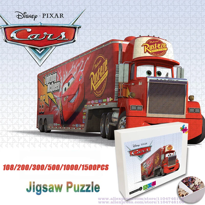 

Disney Anime Puzzle Jigsaw Cartoon Anime 108/200/300/500/1000/1500Pcs Intelligence Jigsaw Children's Educational Toys Diy Gift