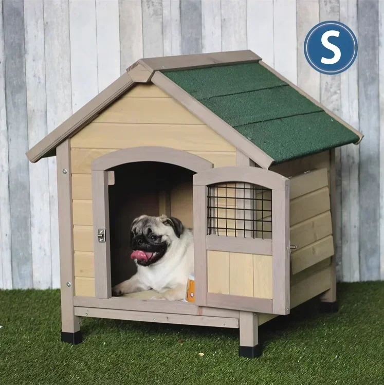 

Новейший популярный дизайн: роскошный уличный влагостойкий дышащий домик для маленьких животных из дерева, легко устанавливаемый, для собак и других питомцев.