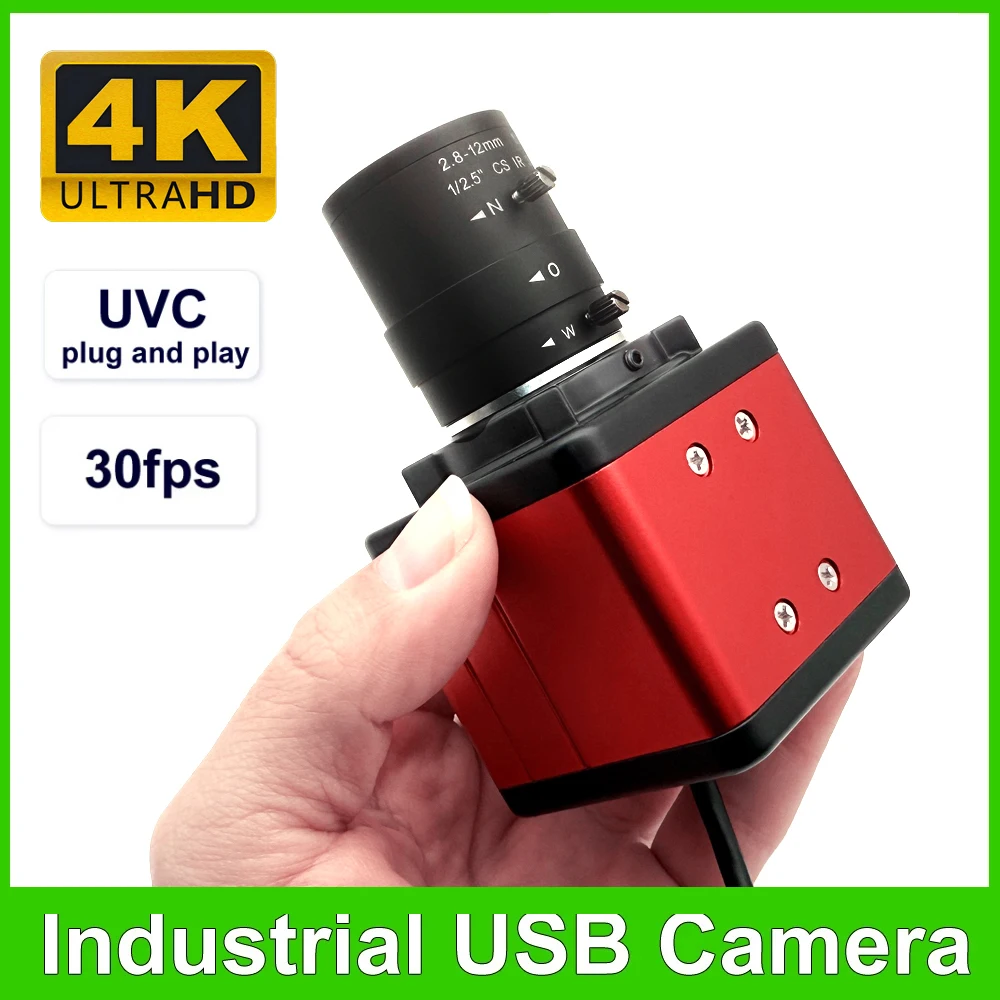 HD 3840X2160 30fps 4K 5-50mm 10X Varifocal Manual Lens USB Camera 2K Video Usb Webcam UVC OTG for Conference Live Streaming