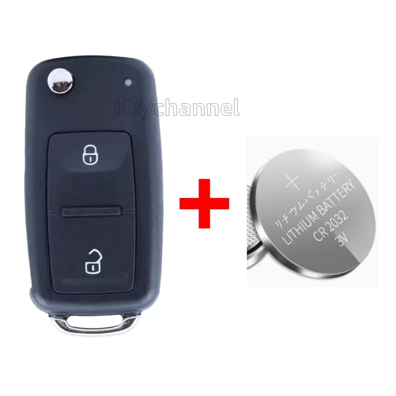 1pcs 3 Button Car Key Shell 202AD Flip Remote Key Case Hu66 for Golf Tiguan Polo Candy Jetta Touran Skoda Seat Leon 5K0837202 AD