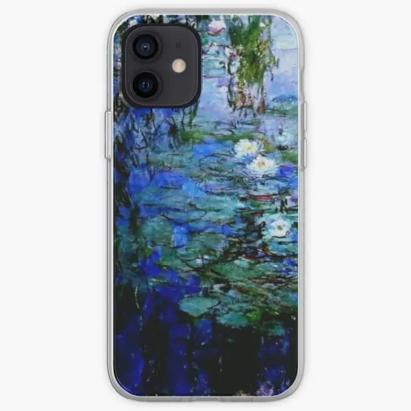 Claude Monet Is Blue And White Water Lili  Phone Case Customizable for iPhone X XS XR Max 6 6S 7 8 Plus 11 12 13 14 Pro Max Mini