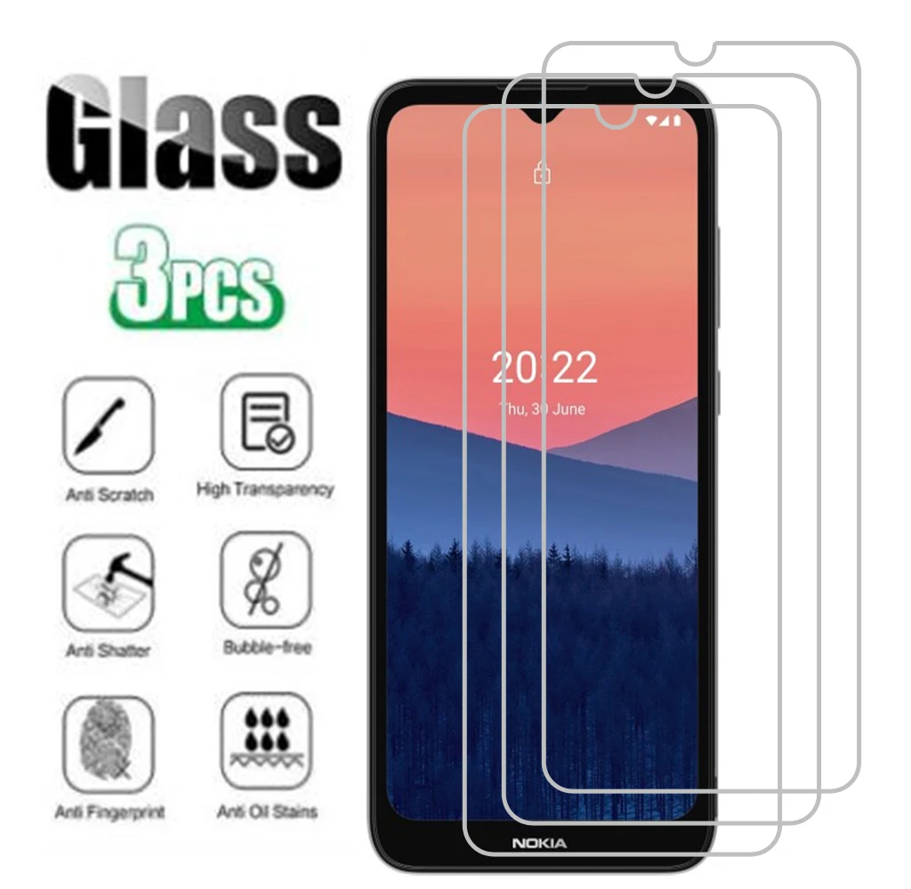 

3PCS Protective Glass For Nokia G21 G11 G20 G10 G50 Tempered Glass for Nokia C10 C30 C20+ C21 Glass on Nokia X10 X20 XR20