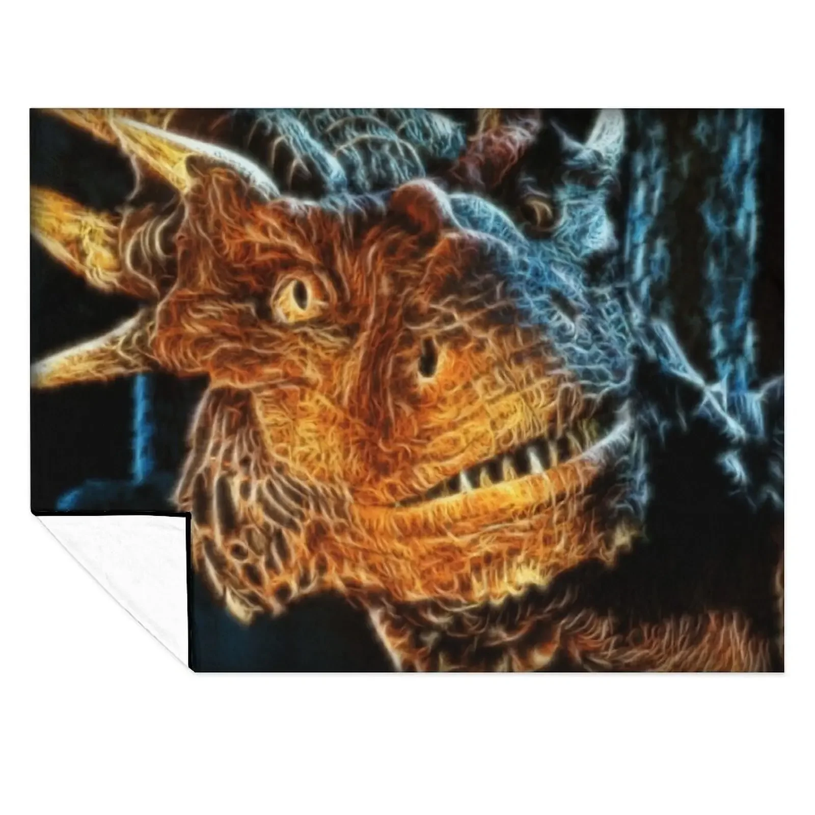 Draco The Dragon From The Hit Dragonheart película manta saco de dormir franela Retros mantas individuales