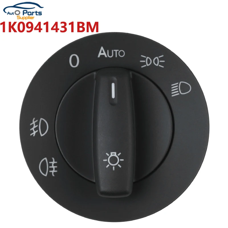 1K0941431BM Auto-Scheinwerfer-Nebelscheinwerfer-Steuerschalter für VW Golf Mk5 Caddy Jetta Touran Sagitar Passat Bora
