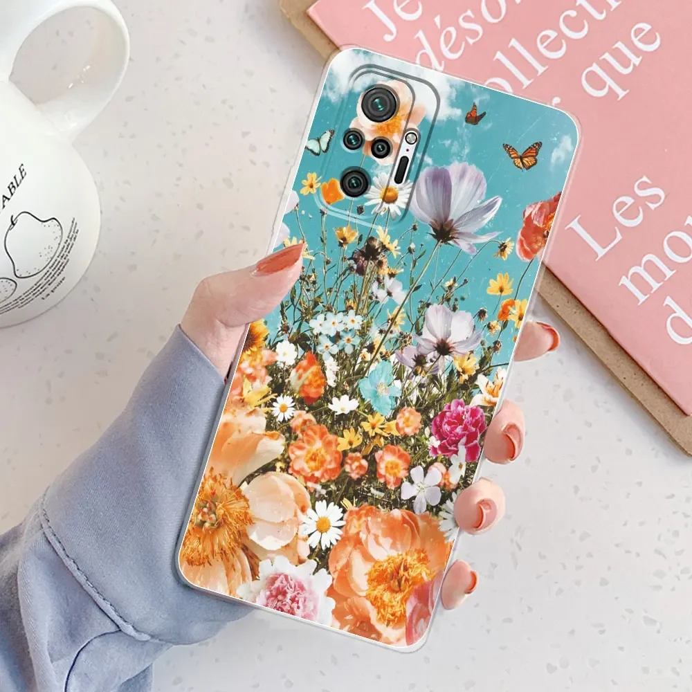 For Xiaomi Redmi Note 10 Pro Case Cover For Redmi Note10 Note 10s Case Soft Silicone Clear TPU Cover Phone Case Redmi Note10 5G