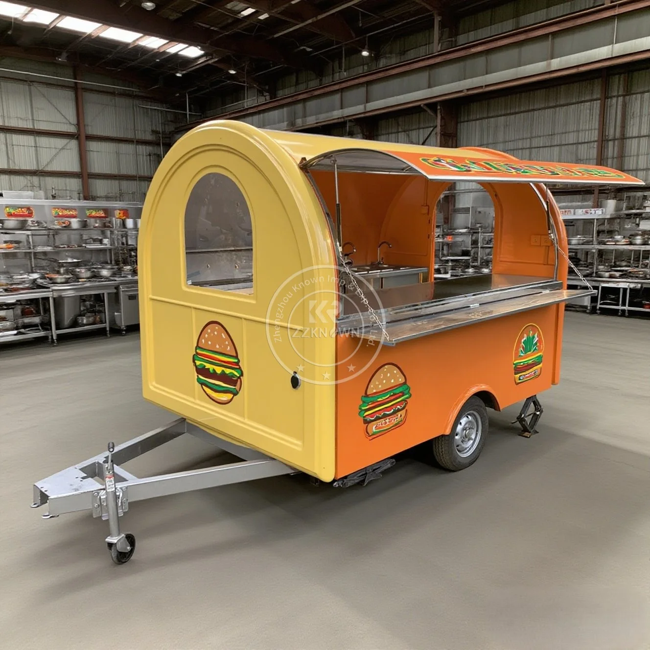 

2025 Concession Coffee Hot Dog Pizza Ice Cream Cart Fast Food Trailer Truck Mobile Food Cart