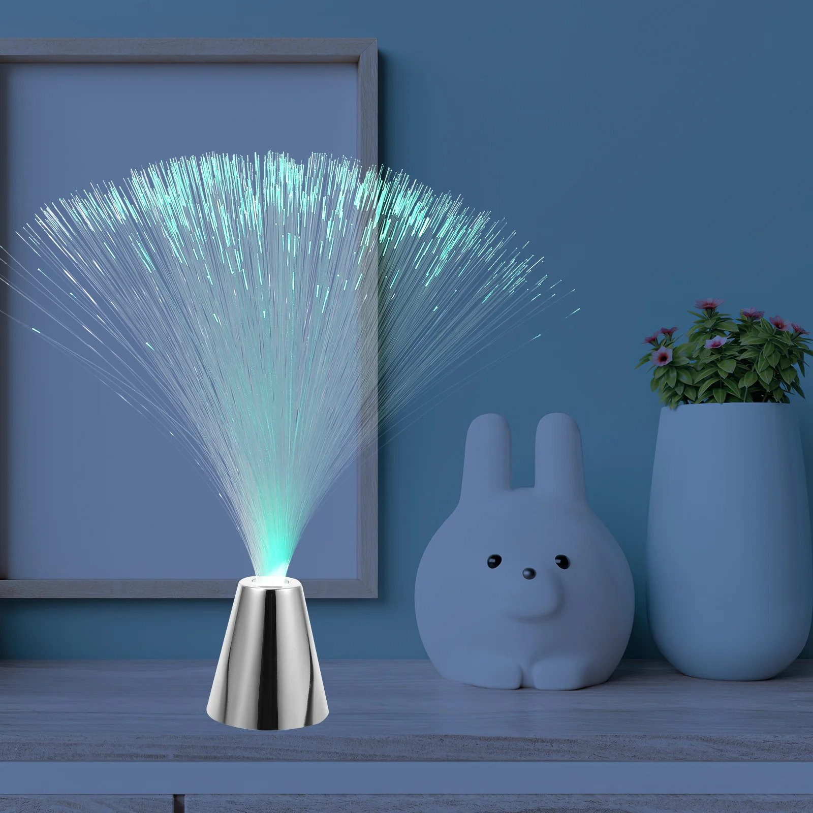 2 قطعة ضوء الألياف البصرية تغيير لون Led مصباح للزينة للمنزل حفل زفاف عيد الميلاد الديكور تعمل البريق #1