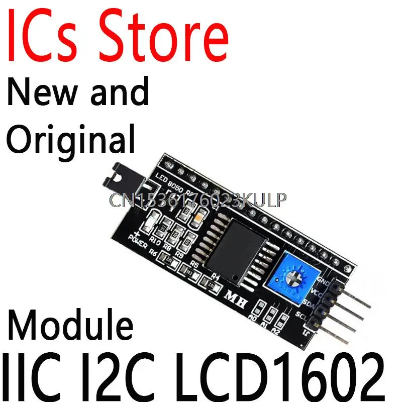 2PCS TWI SPI Serial Interface Board Port Module For Arduino 1604 2004 Adapter Plate LCD Adapter Converter Module IIC I2C LCD1602