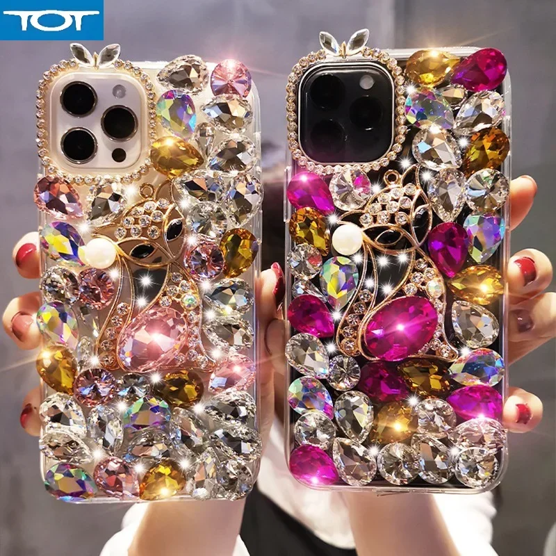 

for iPhone 11 Case, for iPhone 15 Pro Max with Rhinestones, Girl Bling Luxury Case for iPhone, 16 Pro Max Phone Case, 16 Cover