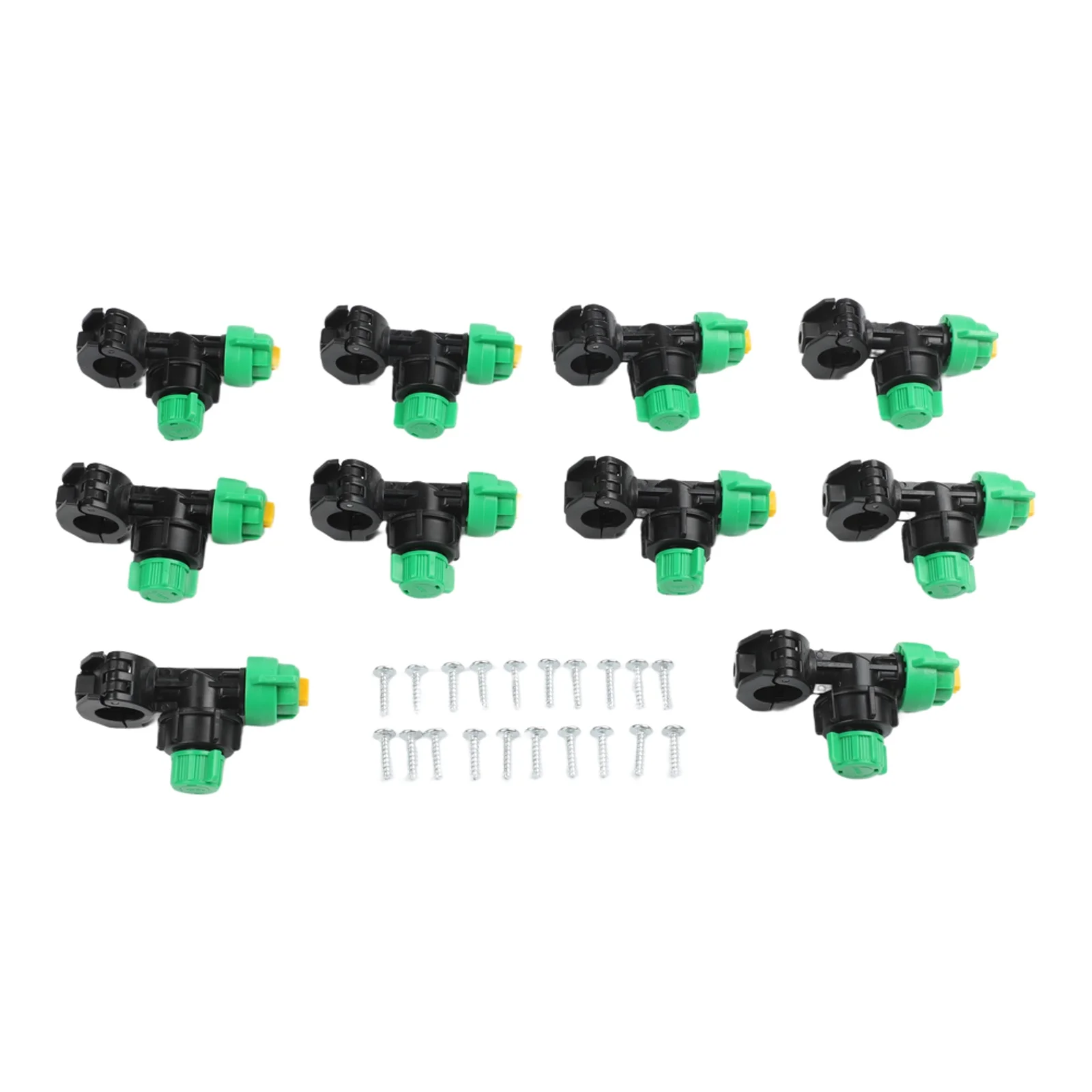 10Pcs Agricultural Spraying Nozzle Tractor Mounted Plastic Garden Watering Hose Pipe Sprayer Adapter For 21-22mm Steel Pipes