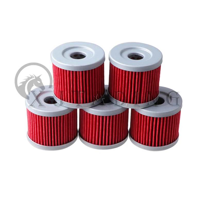 5 sztuk/partia filtr oleju motocyklowego do silnika Lifan Zongshen Loncin CB250 150cc 200cc 250cc Dirt Pit akcesoria rowerowe