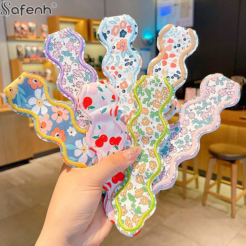 Dzieci magiczne obręcze do włosów grzywka wklej posty zgniecione kwiatowe opaska do włosów makijaż złamane naklejki do włosów dziecięce akcesoria do włosów