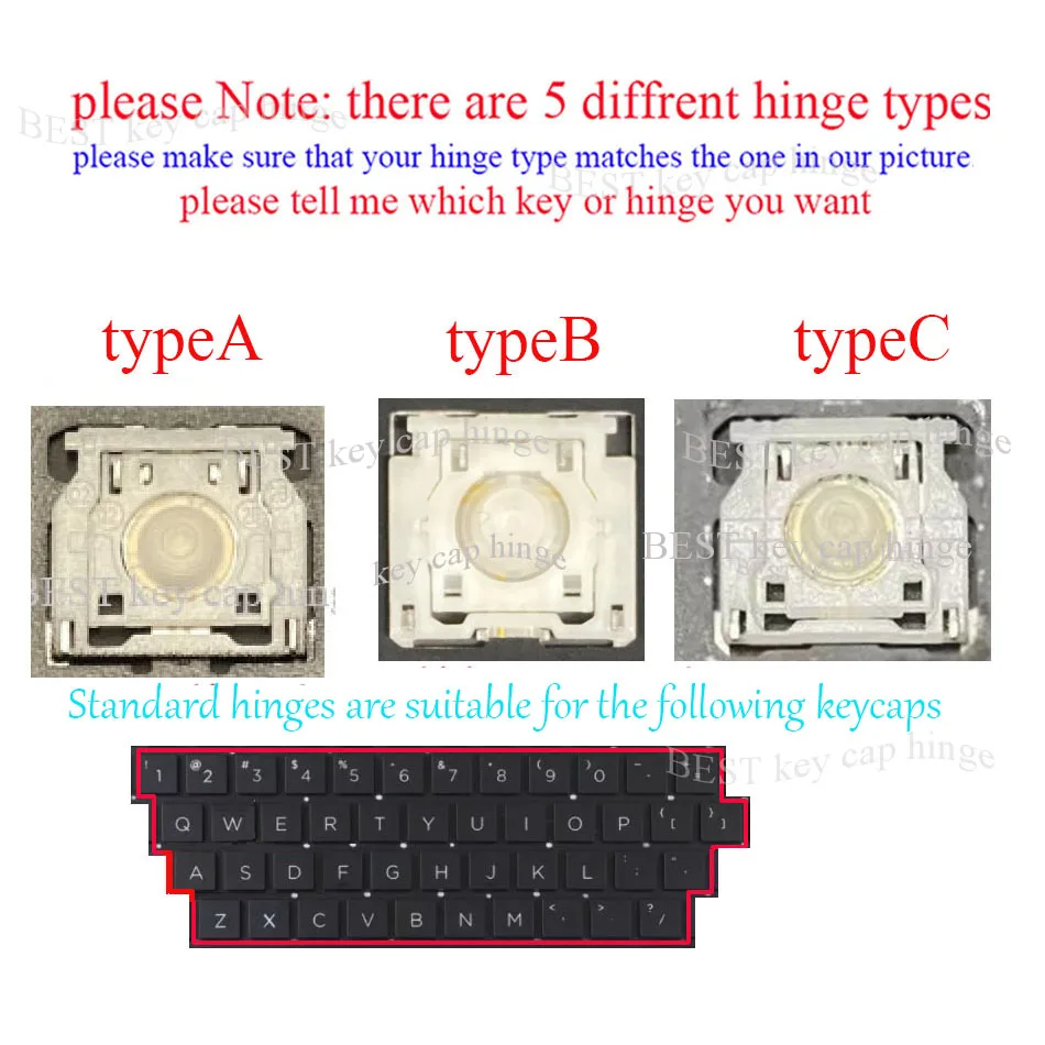 Suporte de Tecla Única com Dobradiça e Clipe para Teclado de Notebook HP ZHAN66 Pro 14 G4 ProBook 440 G8 G9 445 G8 G9 445R G8 HSN-Q27C HSN-Q31C