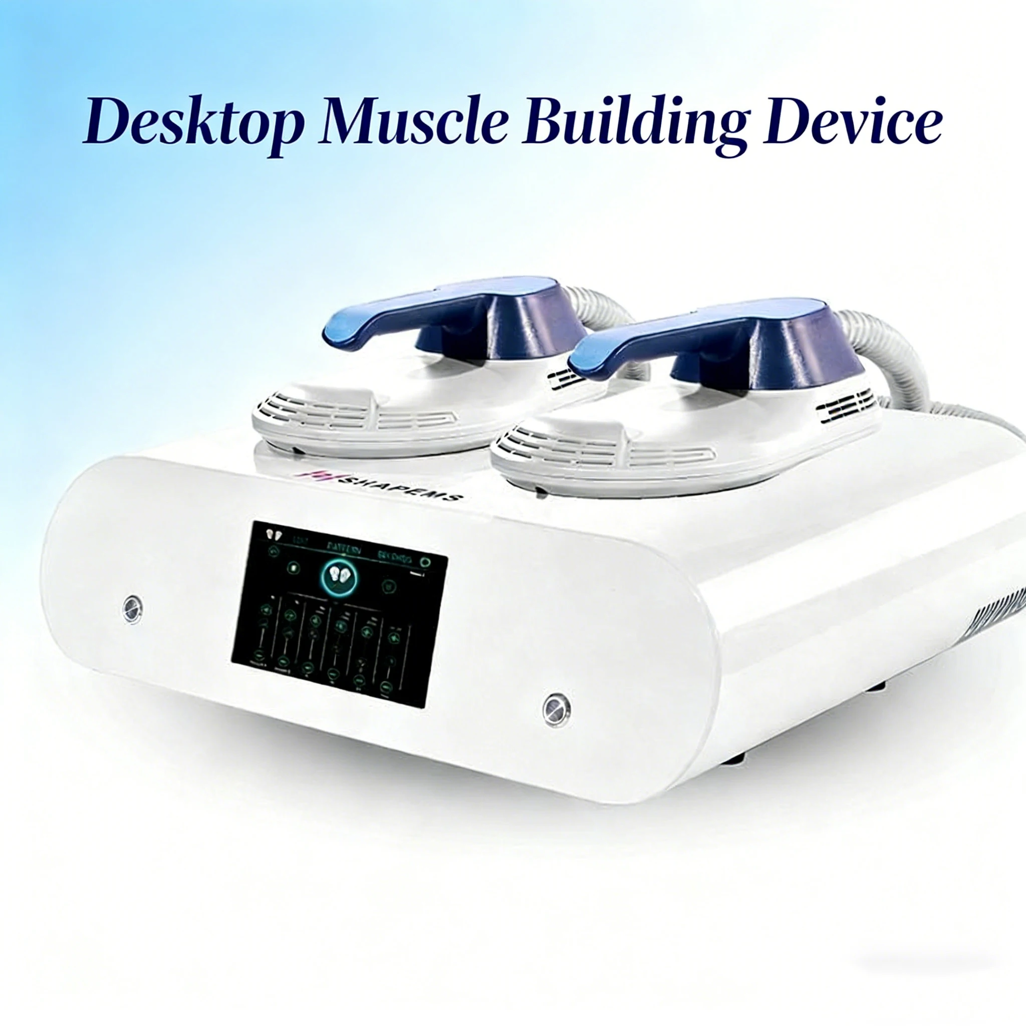 Dispositivo de Belleza para Ejercicios Musculares y Levantamiento de Glúteos EMS de Escritorio, Dispositivo de Ejercicio Muscular de Vibración para Recto Abdominal