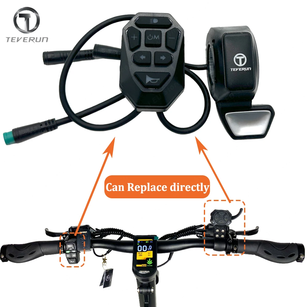 

Original Teverun B;ade GT II Thumb Thrott for Teverun 7260R New Thumb Throttle Button for Fighter 11/11+ Electric Scooter Part