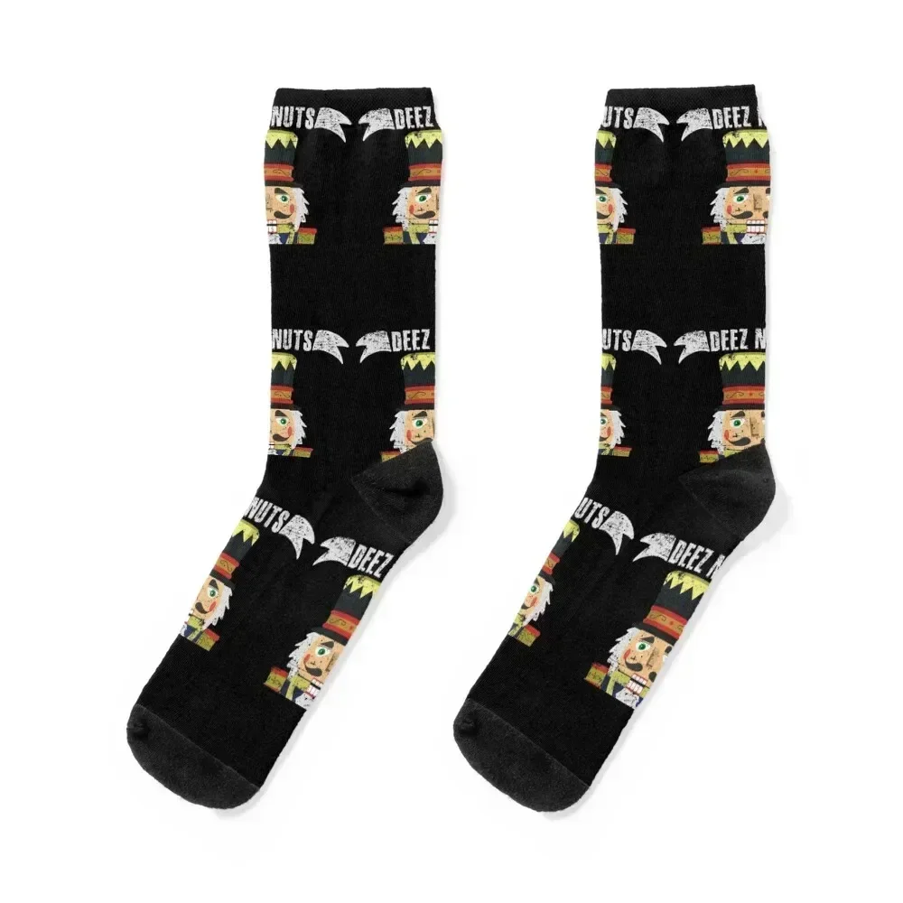 

Deez Nuts Christmas Nutcracker Socks anti slip football Rugby with print hiking Socks Girl Men's