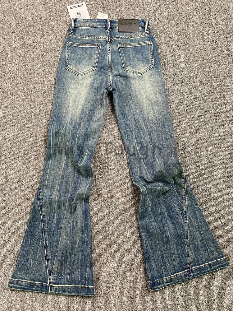 Blue Jeans Vintage Korean Baggy Cowboy Pants Women 90s Harajuku Y2k Wide Denim Trouser Aesthetic 2000s Retro Casual Clothes New