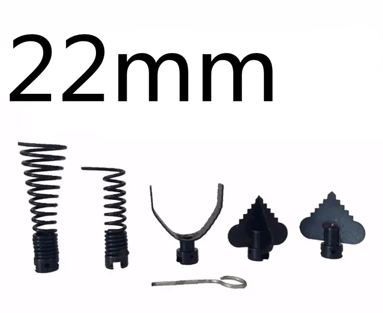 16/22/30 mm Drill Bits Pipe Dredge  Spring Accessories For Bathroom Kitchen Electric Drain Auger Cleaning Machine