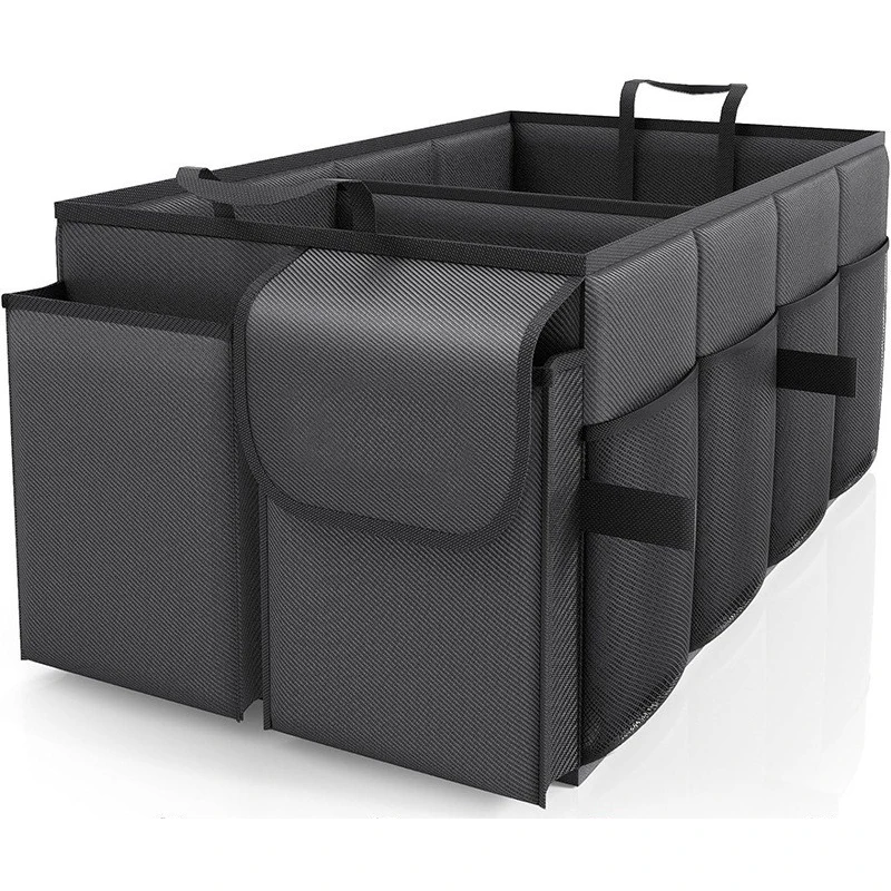 46L Car Trunk Organizer Collapsible Multi Compartment Car Organizer Foldable SUV Storage Car Accessories Car Interior Storage