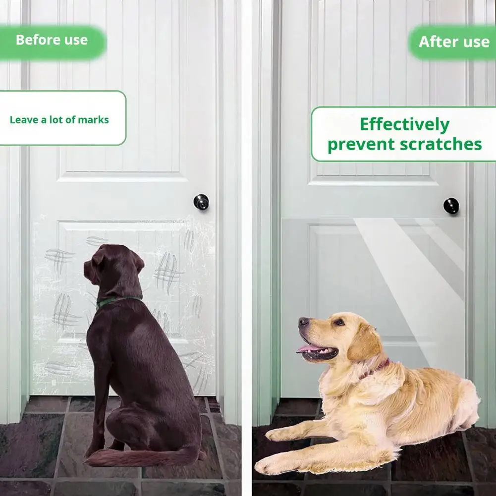 

Dog Scratch Door Cover Durable Pet Scratch Pet Scratch Door Protector Set Anti-scratch Tape for Furniture Cat Dog Frame Guard