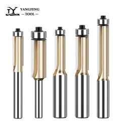 Premium Carbide Flush Trim Router Bits for Woodworking 1/2