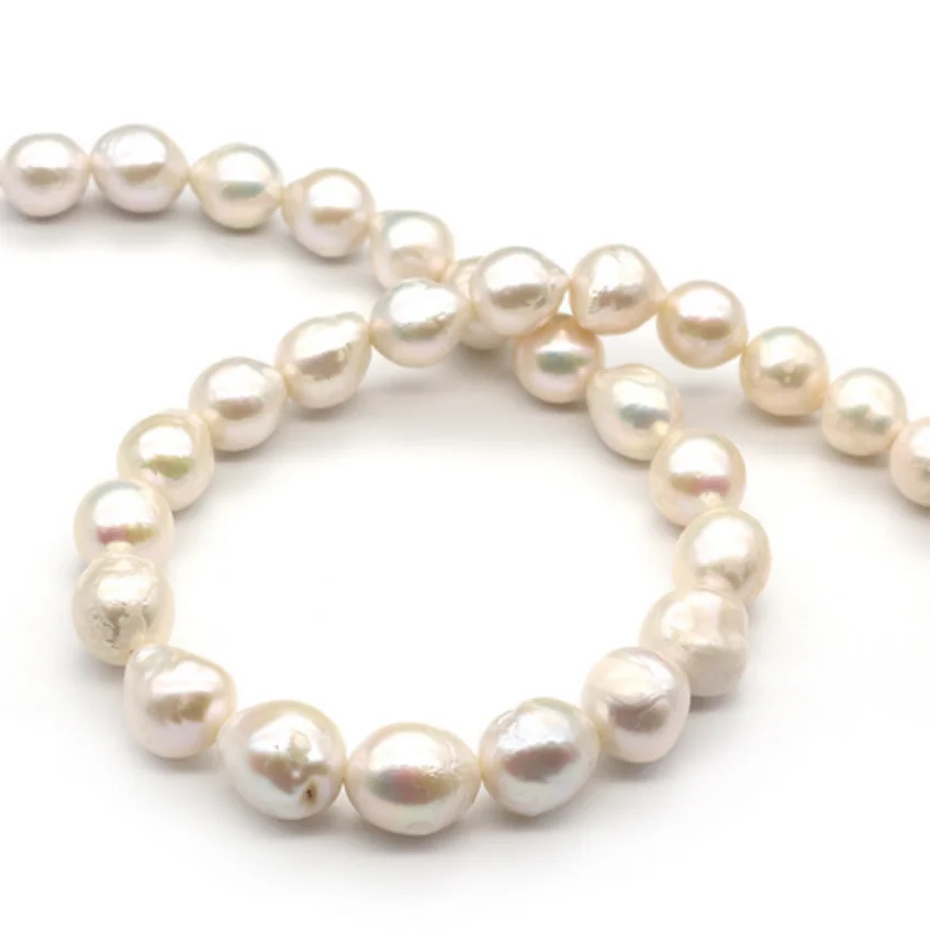 

20"13-15mm South Sea White Near Round Pearl Necklace
