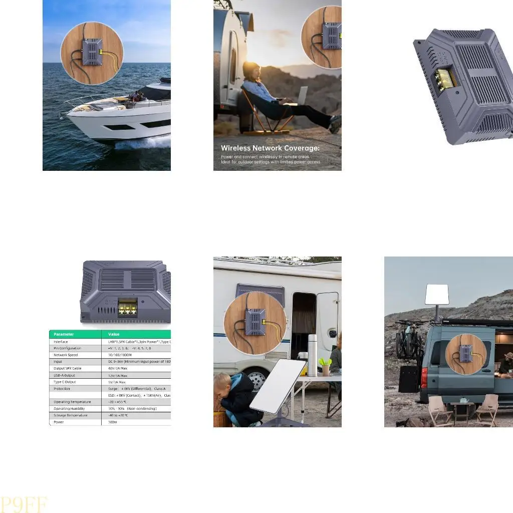 

CS1W 5 In 1 12V 180W Power Supply For Satellite Antennas Systems Gigabit Ethernet PoE Injector With Temperature Stability