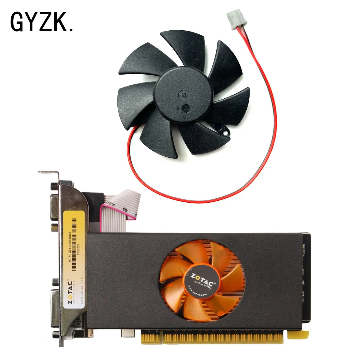 Новый сменный вентилятор для видеокарты ZOTAC GeForce GT640 730 740 DDR3 LP