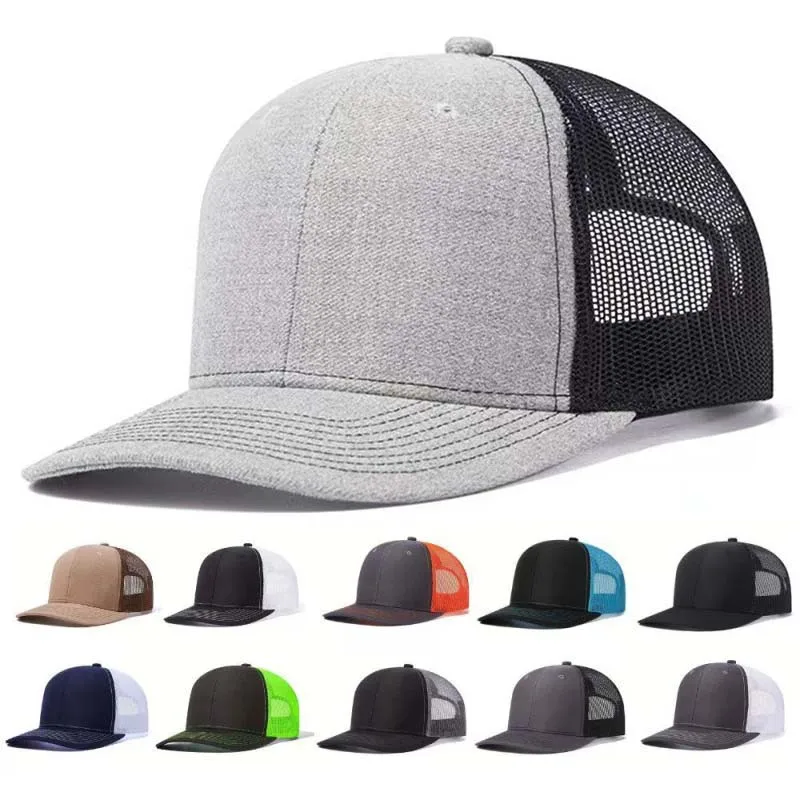 Hot Sale Unisex Cap Slight Curved Brim Style Trucker Hat Men & Women Casual Outdoor Breathable Summer Cap
