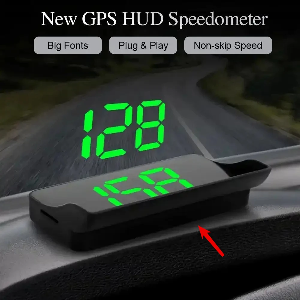 

Car Head Up HD Display GPS Speedometer Speed KMH Digital HUD Windshield Projector For All Cars Auto Electronics Accessories
