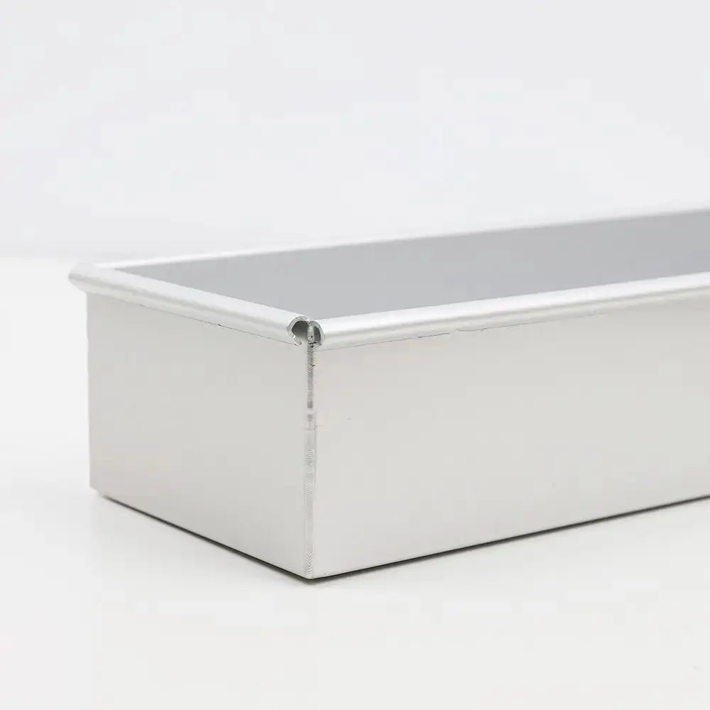1Pcs Durable Aluminum Alloy Tiramisu Cake Mold Active/Fixed Type Silver Baking Mould Rectangle Baking Tools Bread Brownie Cake