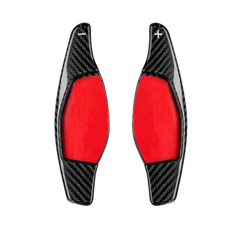 

2Pcs Real Carbon Fiber Car Steering Wheel Shift Paddle For Audi R8 RS3 RS4 Paddle Shifter Extension