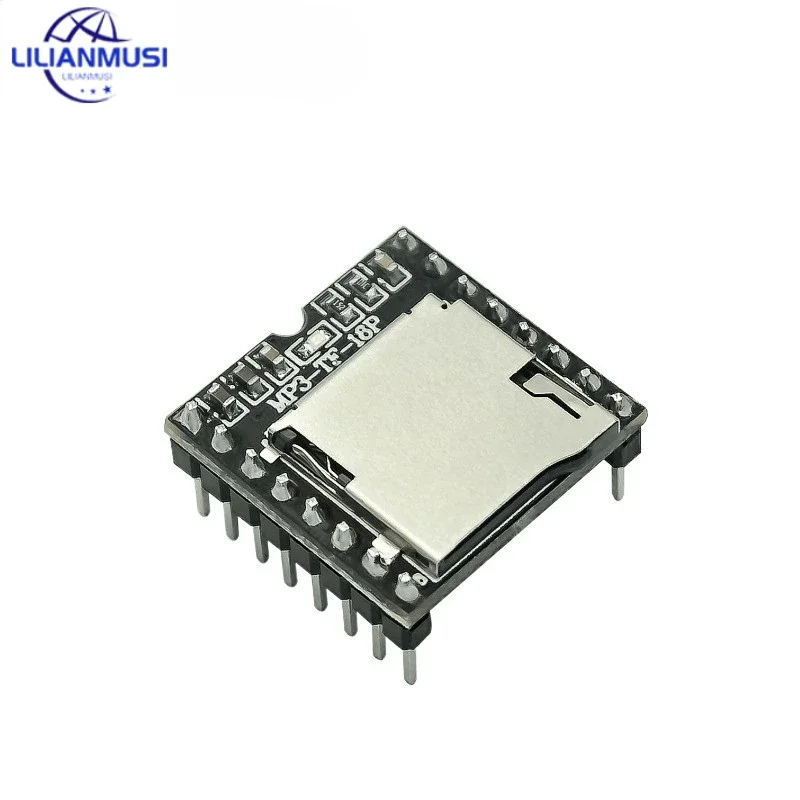 Mini MP3 DF Player Module Board MP3 Audio Voice Decode Board For Arduino Supporting TF Card U-Disk IO/Serial Port/AD DFPlayer