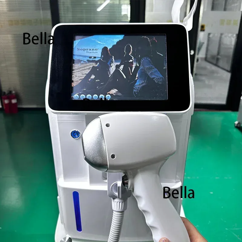 2025 أحدث جهاز ليزر ديود 755 808 1064 نانومتر متعدد الأطوال الموجية لإزالة شعر الوجه والجسم مع رأس تبريد آلة إزالة الشعر بالليزر بدون ألم #5