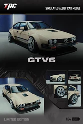 Romeo gv6 Durs TingBブレーキダイキャストモデルカー、青と黄色、tpc 1:64、プレオーダー