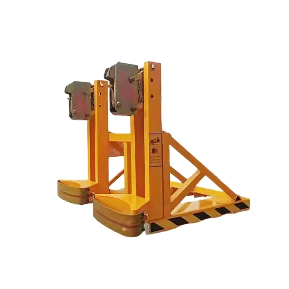 Heavy  Forklift Drum Clamp with Eagle Claw Design for Oil Barrels Steel Drum Handling in Warehouse and Factory Use