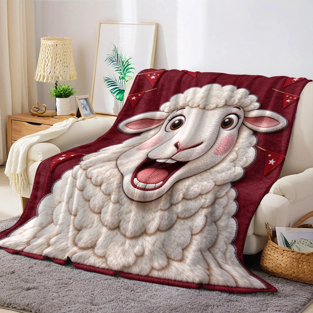 Stitch Tan Candle Cozy Flannel Fleece Blanket Lightweight Plush Throw Blanket for Sofa Bed Travel Camping Warm Blanket