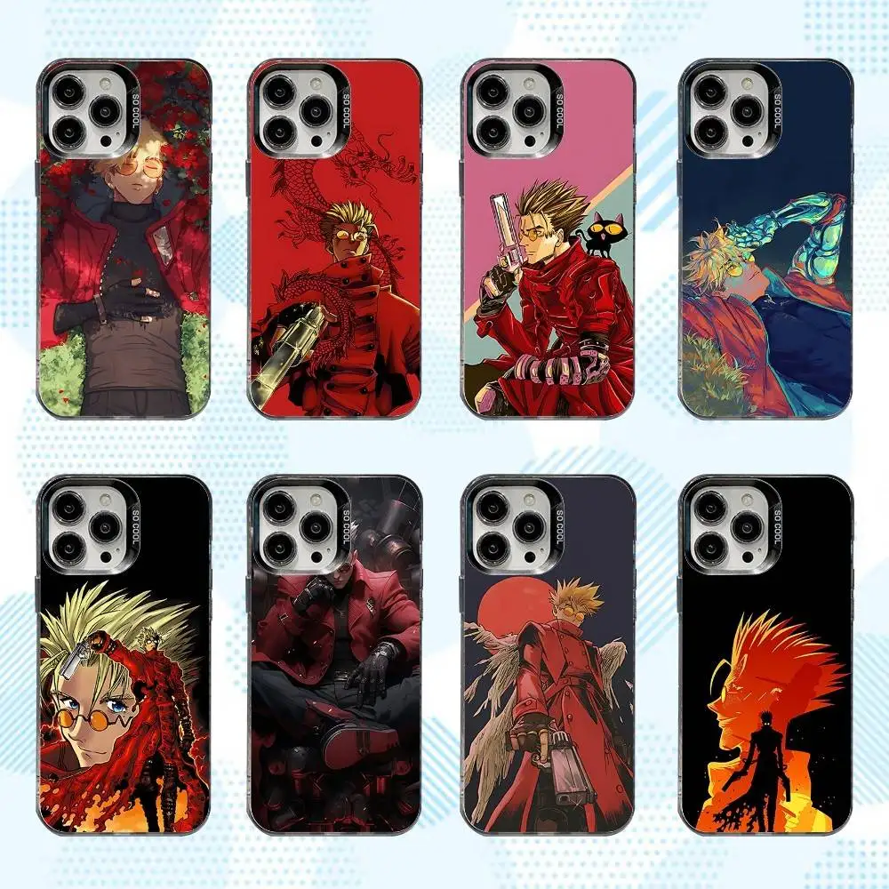 

Anime T-Trigun Cool Phone Case For iPhone 17,16,15,14,13,12,X,8,Pro,Max,Plus,E,SE4,Air,Mini IMD Matte Black