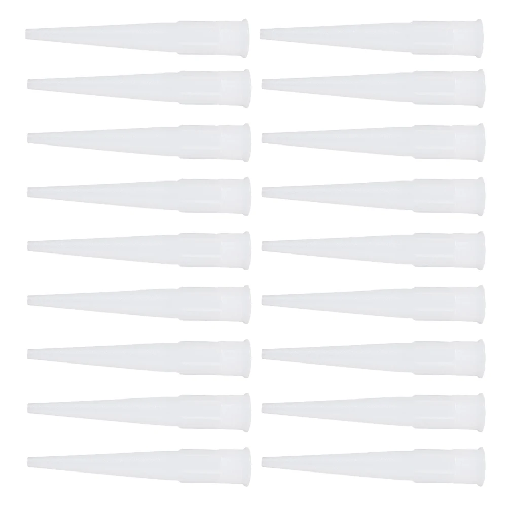 

30 Pcs Silicone Caulk Nozzles Durable Sealant Pointed Tube Glue Connecting Electric Grout Gun Accessories Glass Glue