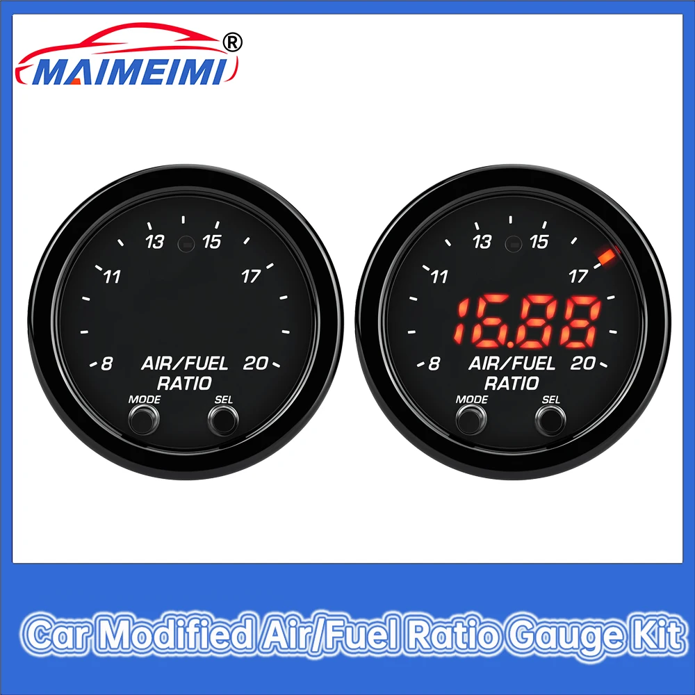 30-0300 X-Series Wideband O2 Air Fuel Ratio Gauge Kit LSU 4.9 Oxygen Sensor AFR Sensor Controller Gauge 0258017025