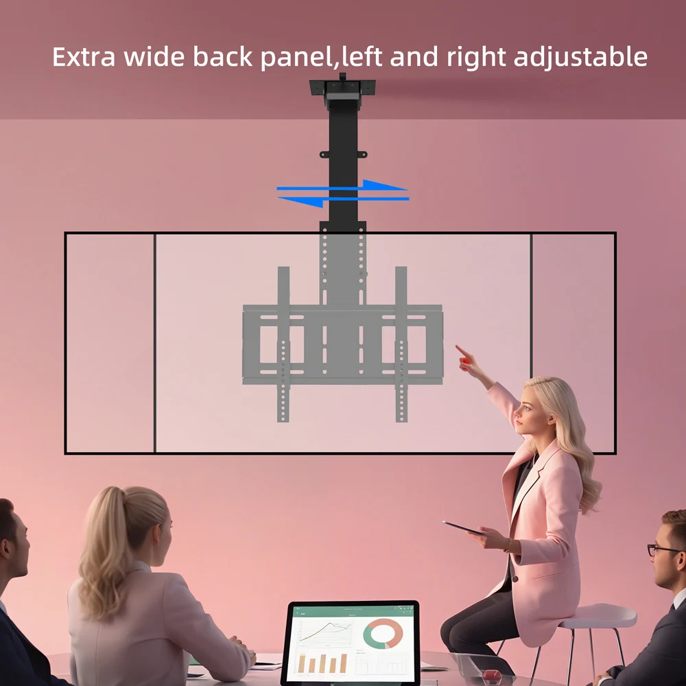 電動式天井テレビマウントリモコン付きドロップダウンテレビリフト天井テレビマウントブラケット電動