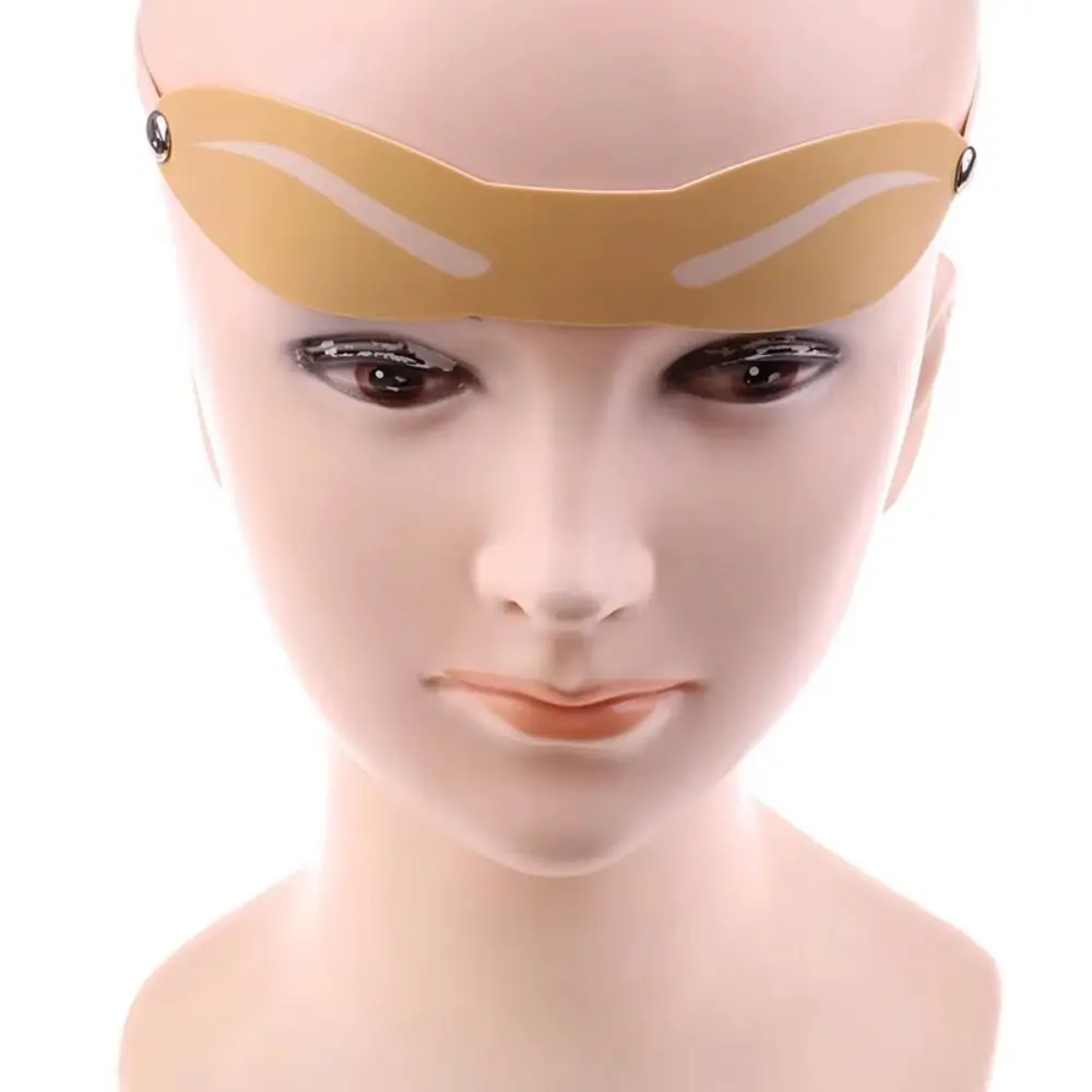 3Pcs Reusable Microblading Practice Skin Head-Mounted Wearable Fake Skin for Tattoo 3D Template Realistic Texture