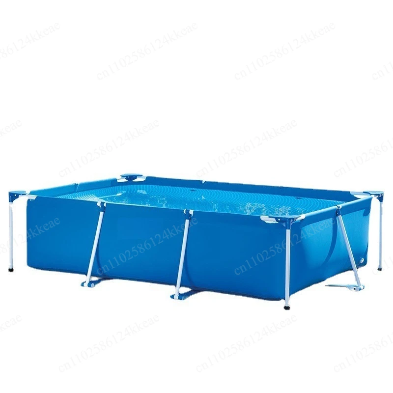 28272 swimming pool 3m rectangular tube rack pool outdoor folding swimming pool fish pond