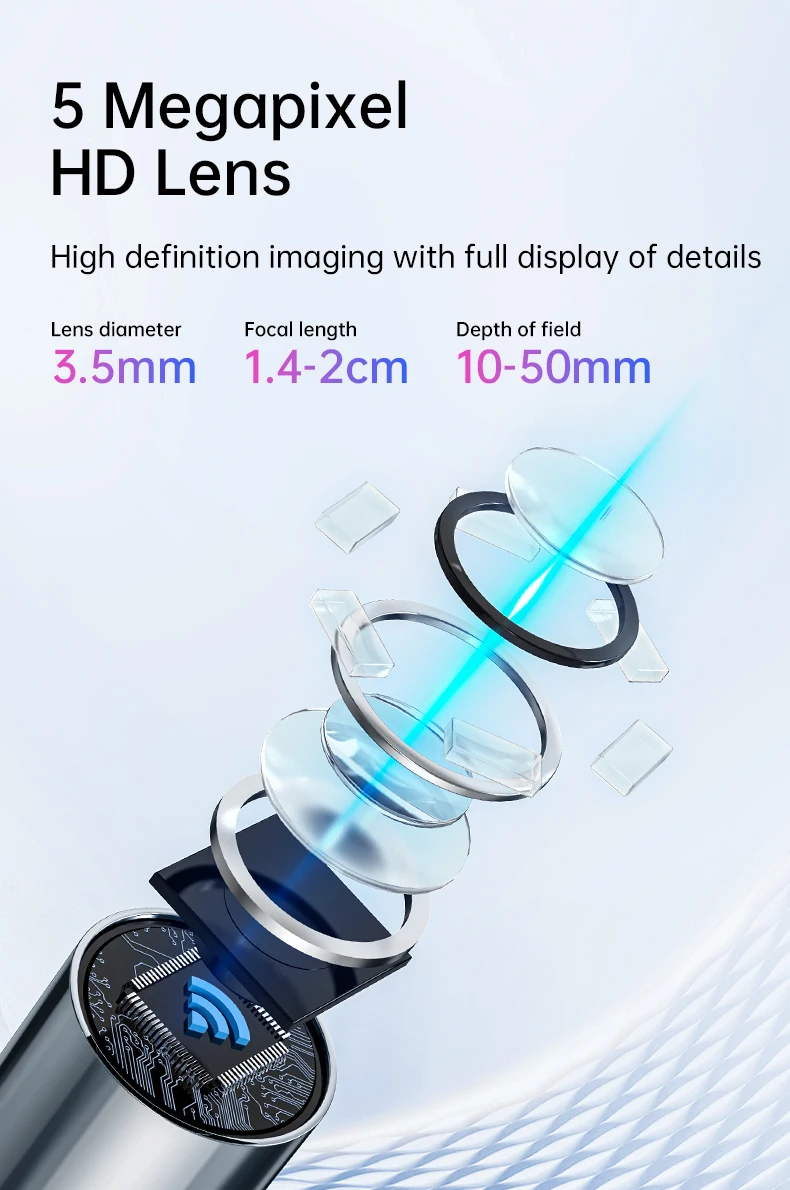 HD الأذن نظافة كاميرا منظار الأذن فيديو داخل الأذن تنظيف المنظار ملعقة كاميرا صغيرة الأذن المنتقى إزالة شمع الأذن البصرية الأذن الفم